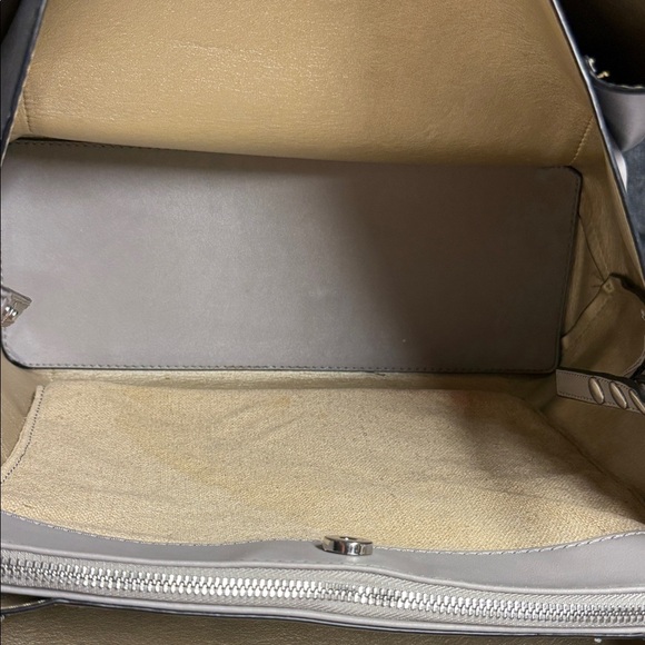 Nine West Grey Tote with Red Heart Accent - Picture 9 of 11